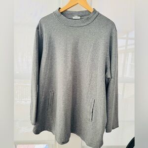 🪴JJill 3X Gray Long Sleeve A-line Tunic/Sweatshirt